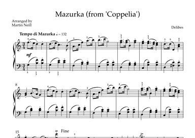 Mazurka (from 'Coppelia') (arr. Martin Neill)