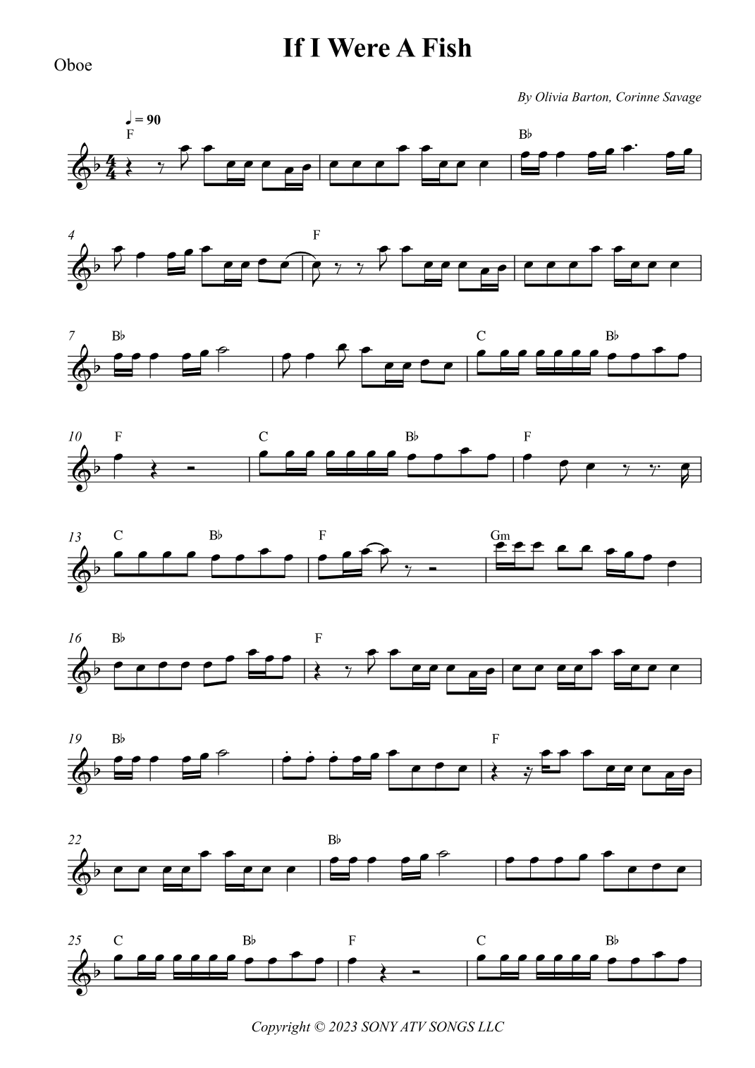 If I Were A Fish (arr. Wesley S. SIlva)