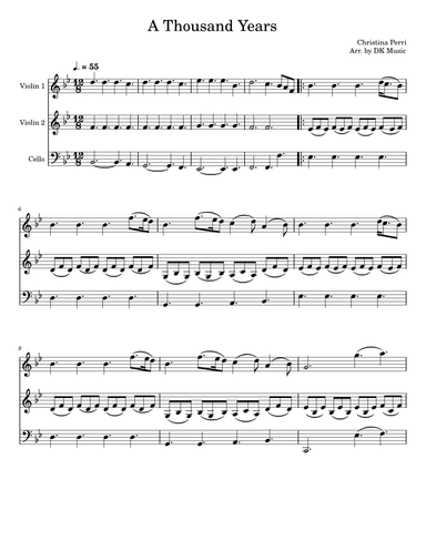 A Thousand Years (arr. DK Music)