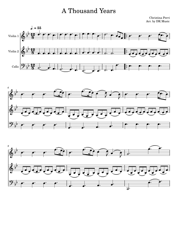 A Thousand Years (arr. DK Music)