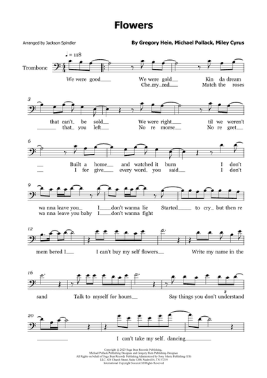 Flowers (arr. Jackson Spindler)