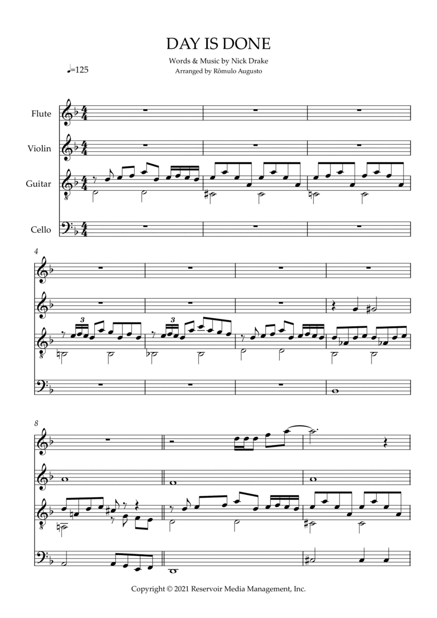 Day Is Done (arr. Rômulo Augusto)