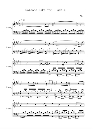 Someone Like You (arr. Adele Adkins)
