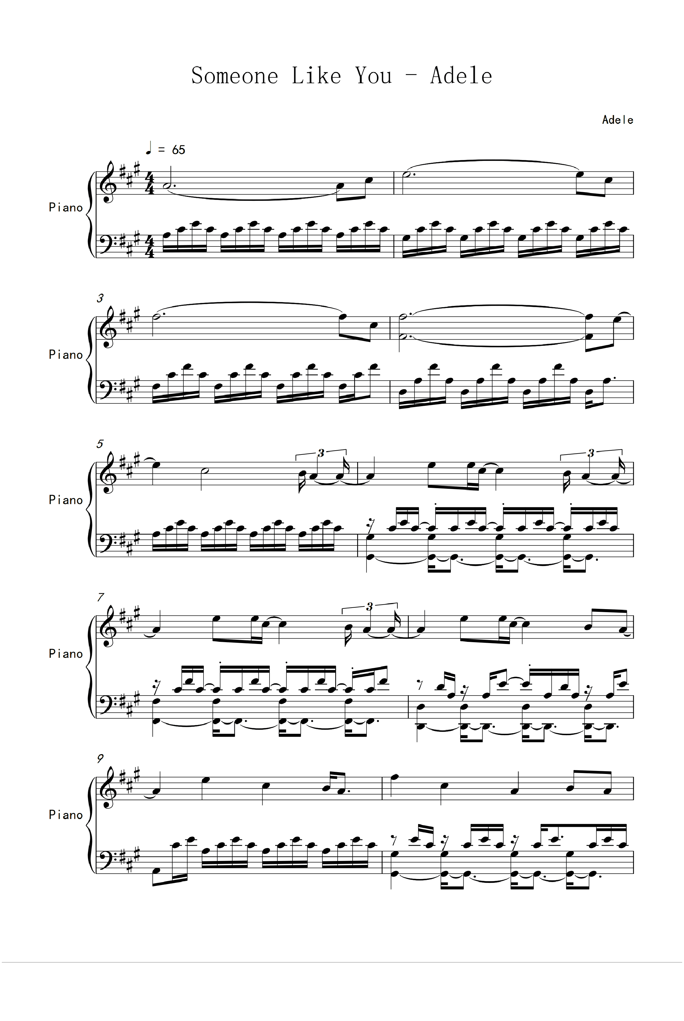 Someone Like You (arr. Adele Adkins)