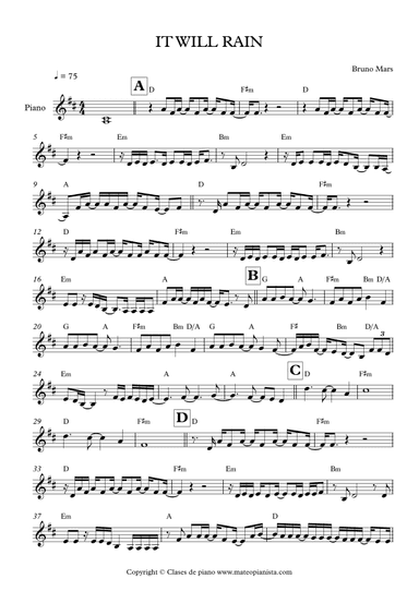 It Will Rain (arr. Mateo Aguilar)