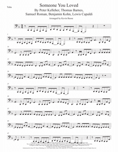 Someone You Loved (arr. Kevin Busse)