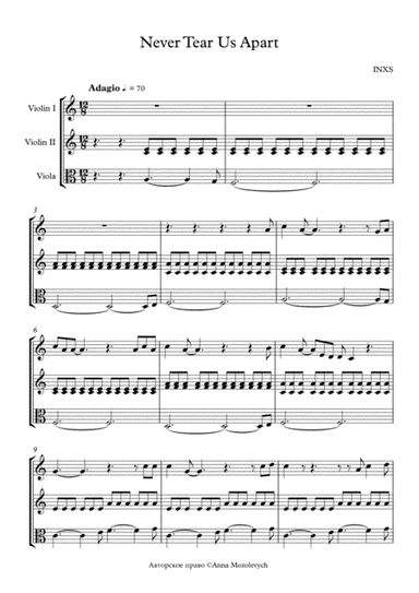 Never Tear Us Apart (arr. Anet Mozolevych)