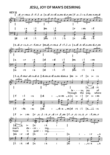 Jesu, joy of man's desiring (arr. Unknown)