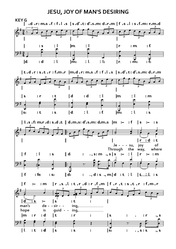 Jesu, joy of man's desiring (arr. Unknown)
