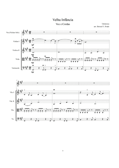 Velha Infancia (arr. Betsuel Uesile Prado)
