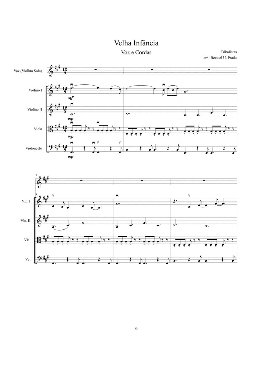 Velha Infancia (arr. Betsuel Uesile Prado)