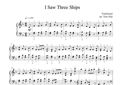 I Saw Three Ships Come Sailing In (arr. Toni Nita)