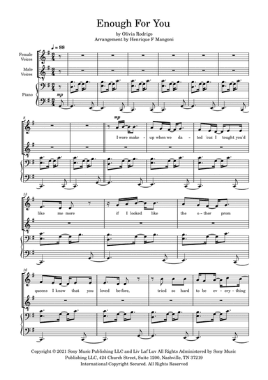 Enough For You (arr. Henrique F Mangoni)