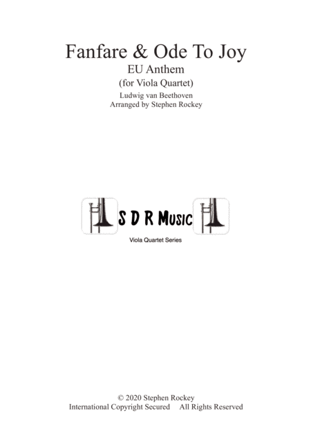 Fanfare and Ode To Joy for Viola Quartet (arr. Stephen Rockey)