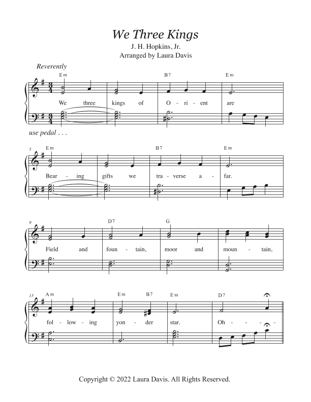 We Three Kings (arr. Laura Davis)