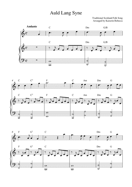 Auld Lang Syne (arr. Kaiserin Rebecca)