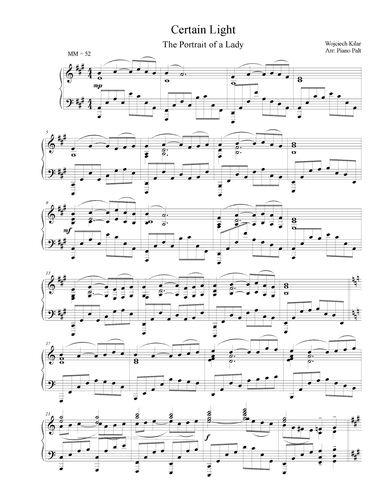 A Certain Light (arr. Piano Palt)