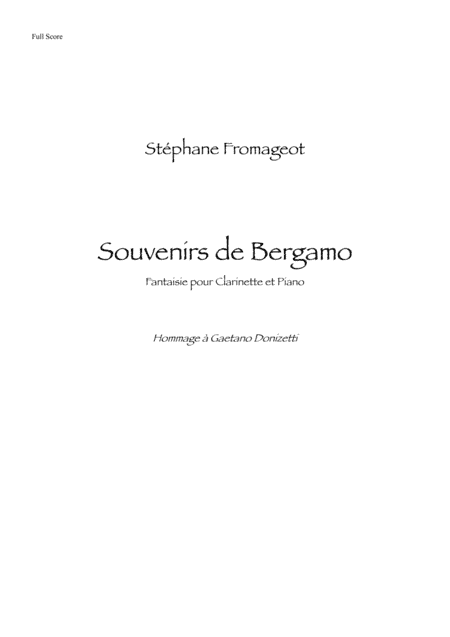 Souvenirs de Bergamo