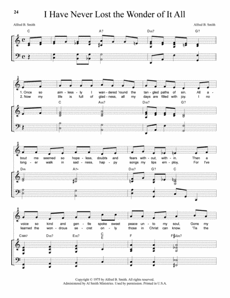 I Have Never Lost The Wonder Of It All (arr. Bible Truth Music)