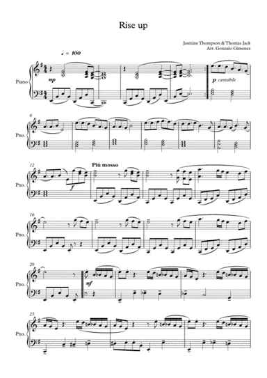 Rise Up (arr. Gonzalo Gimenez)