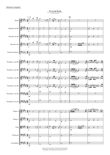 We Are The World (arr. Rafael Brito)