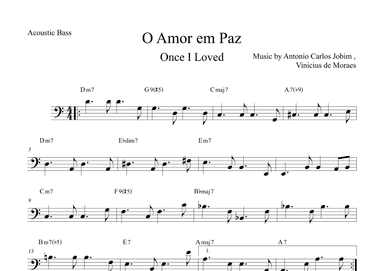 Once I Loved (amor Em Paz) (love In Peace) (arr. The Sheet Music Library)