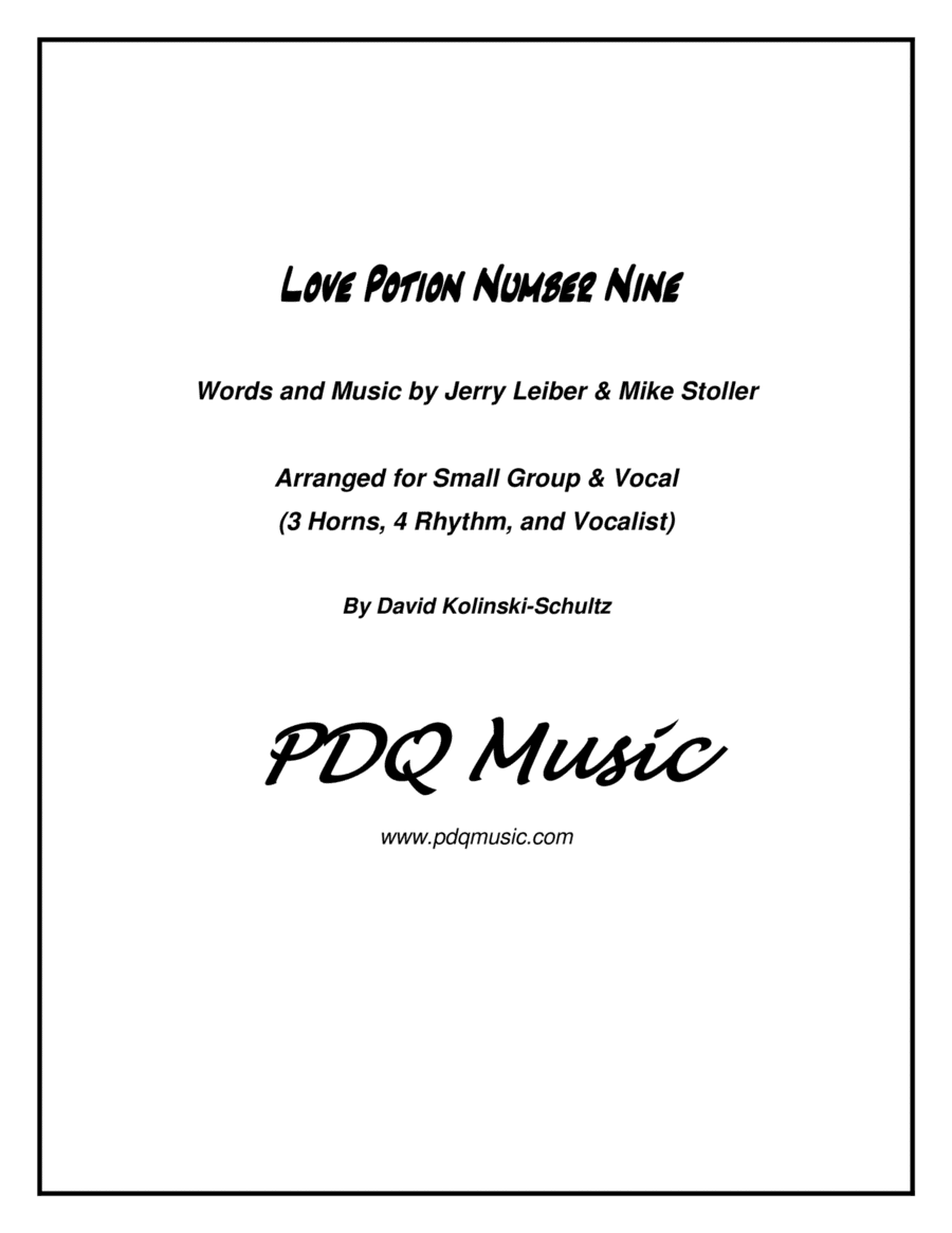 Love Potion Number 9 (arr. David Kolinski-Schultz)