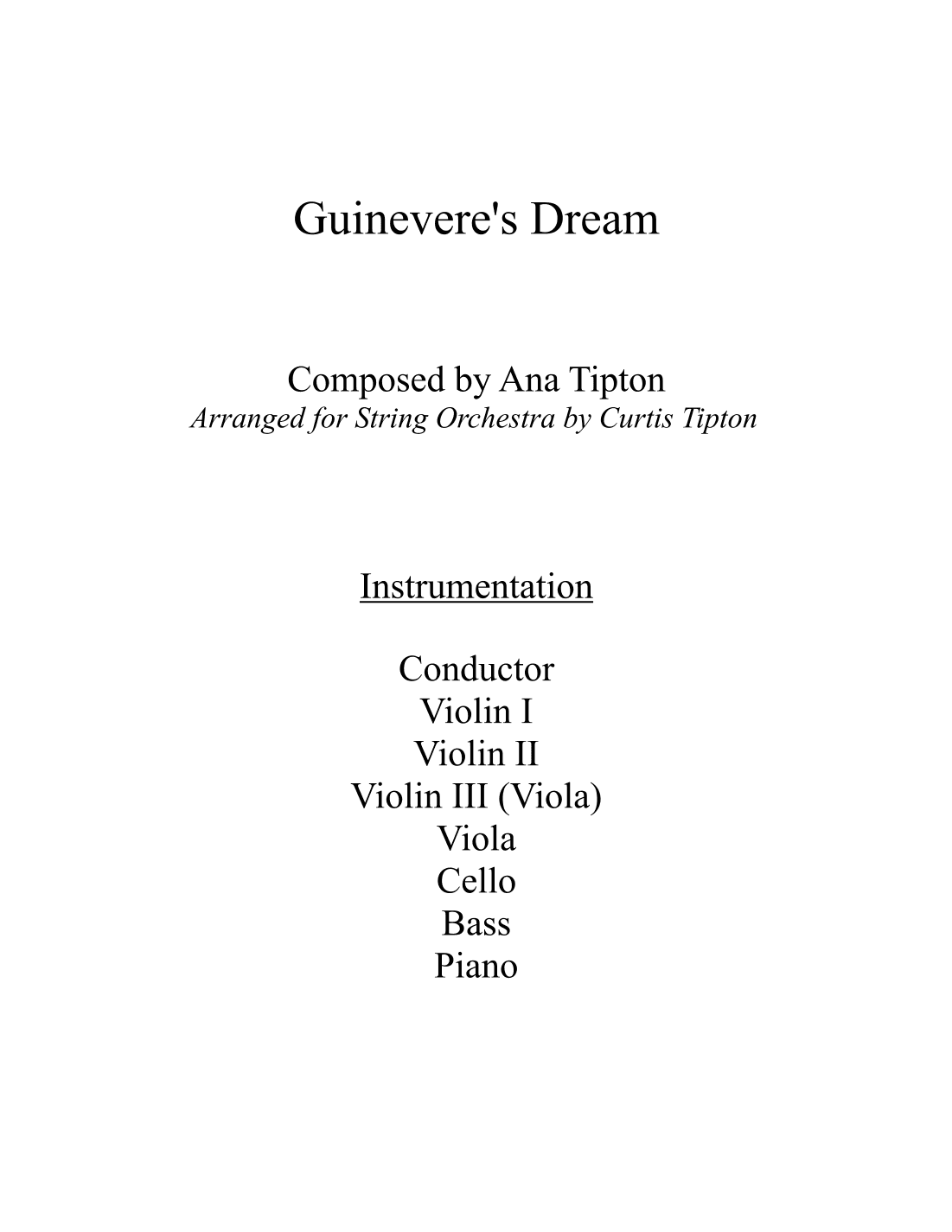 Guinevere's Dream