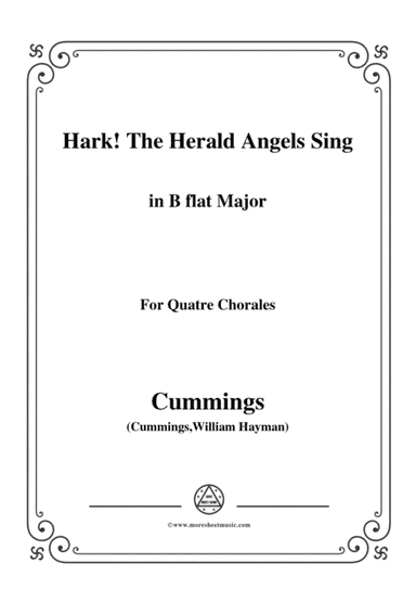 Cummings-Hark! The Herald Angels Sing,in B flat Major,for Quatre Chorales (arr. MSM)