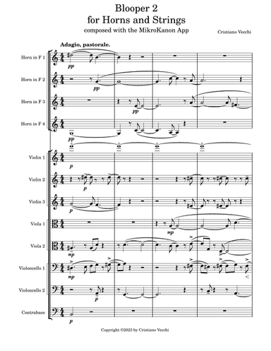 Blooper 2 for Horns and Strings
