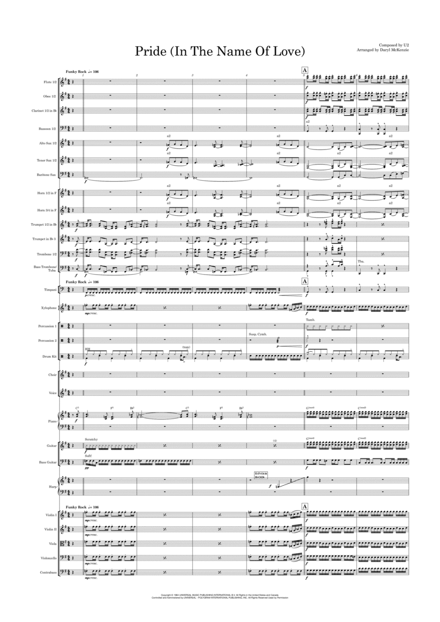 Pride (in The Name Of Love) (arr. Daryl McKenzie)