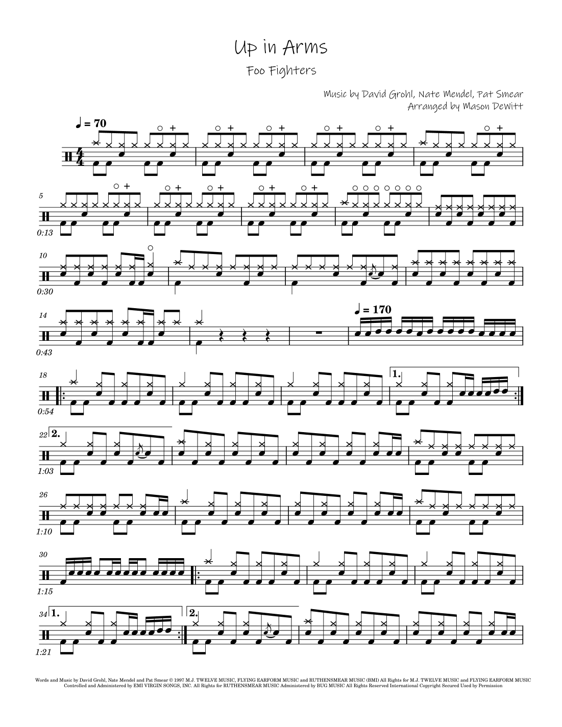 Up In Arms (arr. Mason DeWitt)