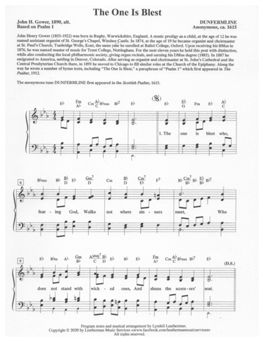 The One Is Blest (arr. Lyndell Leatherman)