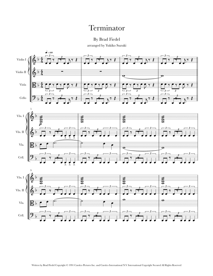 Theme From "terminator 2" (arr. Yukiko Suzuki)