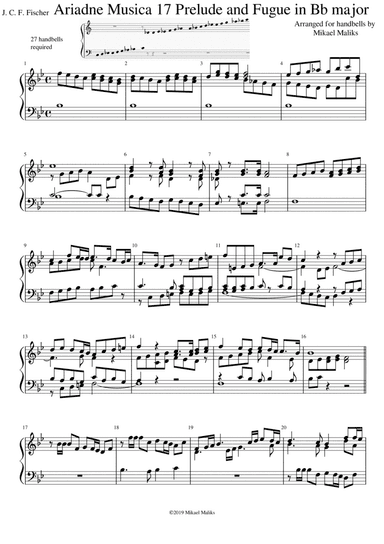Ariadne Musica 17 Prelude and Fugue in B-flat major