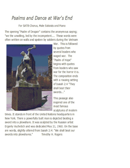 Psalms and Dance at War's End