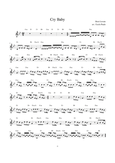 Cry Baby (arr. Betsuel Uesile Prado)