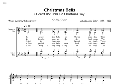 Christmas Bells - SATB Choir (arr. César Madeira)