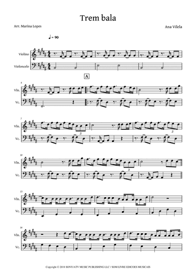 Trem-bala (arr. Marina Lopes)