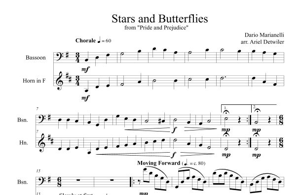 Stars And Butterflies (arr. Ariel Detwiler)