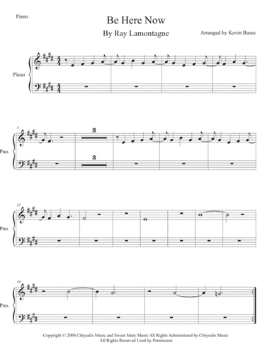 Be Here Now (arr. Kevin Busse)