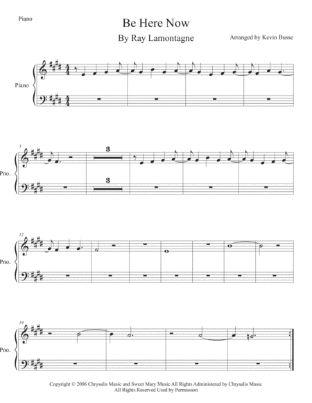 Be Here Now (arr. Kevin Busse)