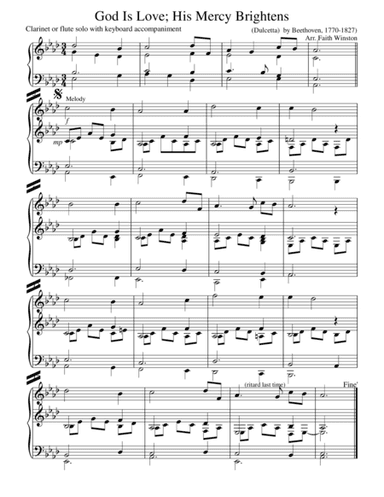 God is Love; His Mercy Brightens (arr. Faith Winston)
