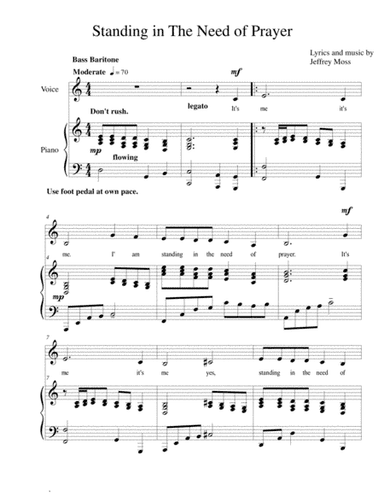 Standing in The Need of Prayer