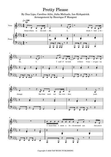 Pretty Please (arr. Henrique F Mangoni)