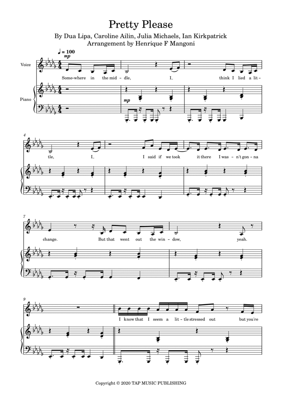 Pretty Please (arr. Henrique F Mangoni)