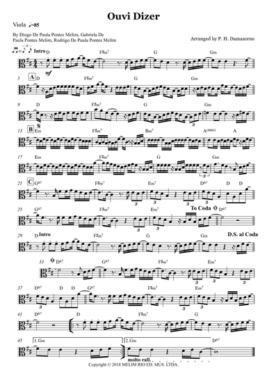 Ouvi Dizer (arr. P.H. Damasceno)