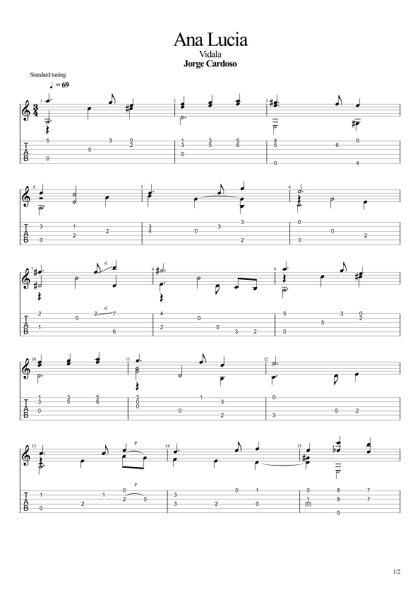 Ana Lucia (Vidala) (arr. Leonardo Ramos)