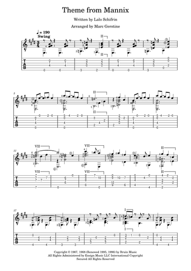 Mannix (arr. Marc E Gerstine)