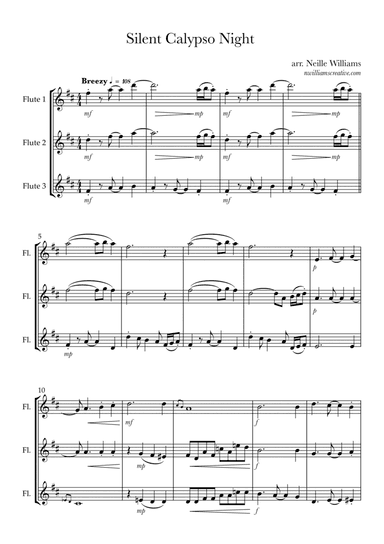 Silent Calypso Night (arr. Neille Williams)